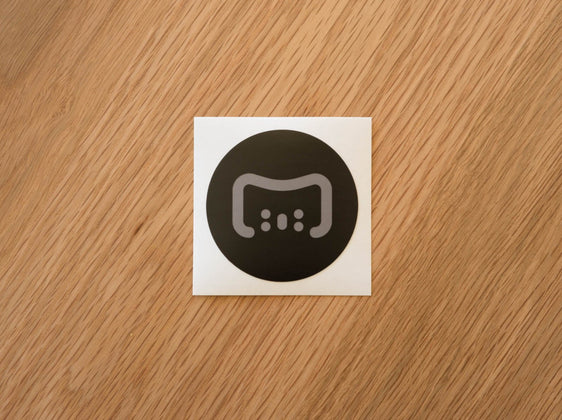 BLACK Logo Sticker [round]
